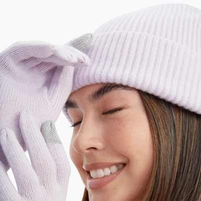Naadam Signature Cashmere Gloves In Dusty Lavender