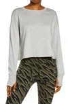 SWEATY BETTY AFTER CLASS COTTON BLEND CROP SWEATSHIRT