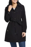 GALLERY WATER RESISTANT HOODED TRENCH COAT