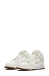 Nike Dunk High Basketball Shoe In White/ Sail/ Gum Med Brown
