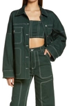 By.dyln Cooper Jacket In Green