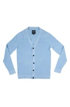 X-ray Cotton V-neck Cardigan Sweater In Powder Blue