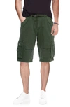 X-ray Belted Bermuda Cargo Shorts In Grass