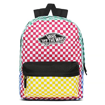 Vans Women's Realm Backpack In Checker Block | ModeSens
