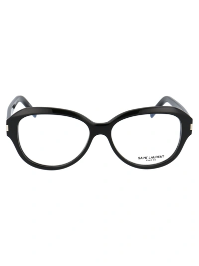 Saint Laurent Sl 411 Glasses In 001 Black Black Transparent