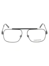Calvin Klein Ck18106 Rectangular-frame Glasses In 008 Gunmetal Black