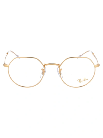 Ray Ban Jack Glasses In 3086 Legend Gold
