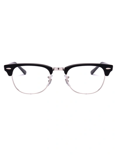 Ray Ban Unisex Clubmaster 50mm Optical Glasses In Black