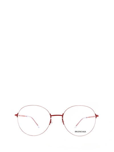 Balenciaga Bb0035o Red Unisex Eyeglasses