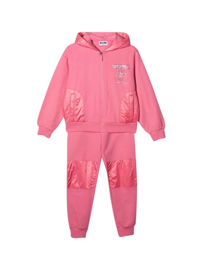 Moschino 2-piece Teen Sports Suit In Rosa