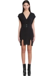 Rick Owens Arrowhead Dress In Black Synthetic Fibers In Black
