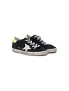 Golden Goose Low Top Superstar Sneakers In Blu-bianco-giallo