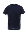 Prada Logo Embroidered T-shirt In Navy