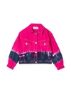 Alberta Ferretti Multicolor Jacket For Girl In Fucsia