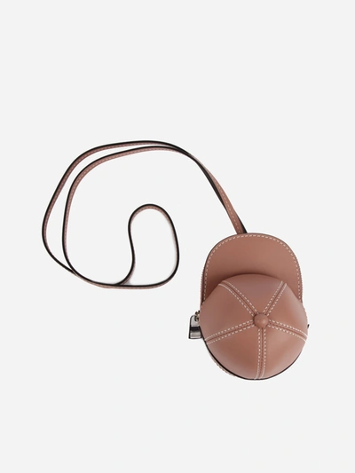 Jw Anderson Nano Cap Leather Bag In Powder Pink