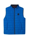FAY PADDED VEST WITH LOGO PATCH