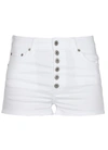 Dondup Short Klum In Cotone Stretch Bianco Dp277bbs0030dptddd000 In Bianco