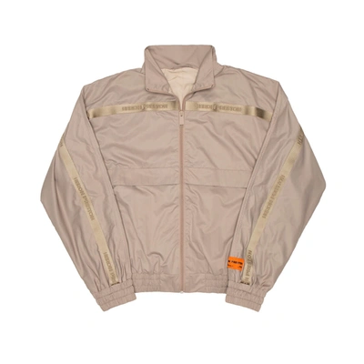 Heron Preston Windbreaker In Taupe In Yellow