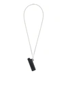 Ambush Lighter Case Pendant Necklace In Black Silver