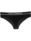 DOLCE & GABBANA RIBBED COTTON BRIEFS WITH LOGO