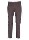 Entre Amis Cotton Blend Pants In Cocoa