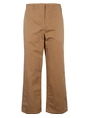 S Max Mara Cropped Trousers In Stretch Cotton And Viscose In Camel