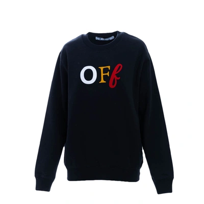 Off-white Multicolor Logo Sweatshirt In Black