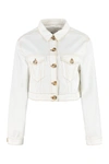 L'autre Chose Jacket Lautre Chose Cropped Jacket In Cotton In White