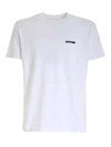 Hogan Cotton T-shirt With Contrasting Logo Print In White