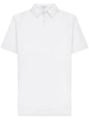James Perse Short-sleeved Cotton Polo Shirt In White