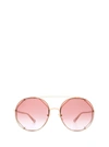 Chloé Ch0041s Gold Sunglasses In Gold