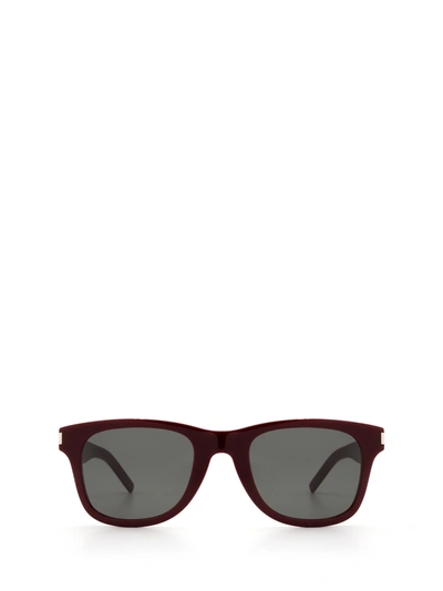Saint Laurent Sl 51-b Slim Burgundy Sunglasses