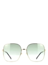 GUCCI GUCCI GG0879S GOLD SUNGLASSES