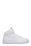 Enterprise Japan Rocket White Leather Sneakers With Logo In White