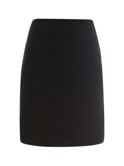 Bottega Veneta Black Wool Blend Skirt