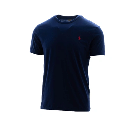 Ralph Lauren Embroidered Logo T-shirt In Blue