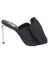 Off-white Woman Sandals Black Size 6 Textile Fibers In Black