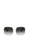 Miu Miu Mu 61vs Antique Gold Female Sunglasses In Antique Gold