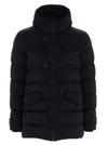 Herno Flap Pockets Padded Coat In Black