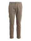 Dondup Belt Loop Casual Pants In Grey