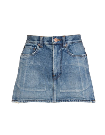 Balenciaga Blue 5 Pocket Mini Skirt