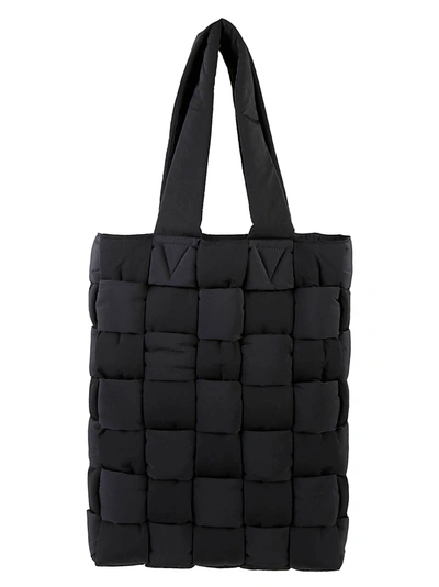 Bottega Veneta Padded Nylon Tote Bag In Black