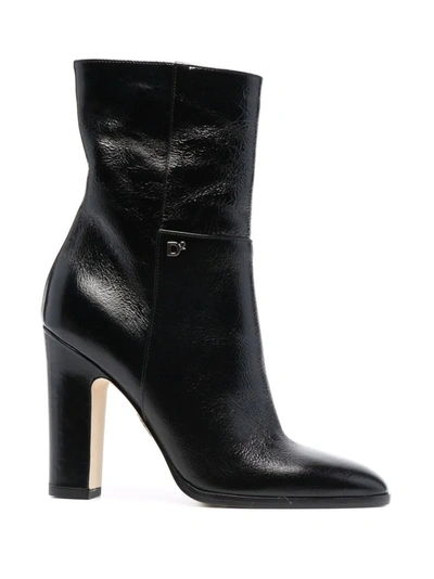 Dsquared2 Logo-plaque High-heeled Leather Boots In Default Title