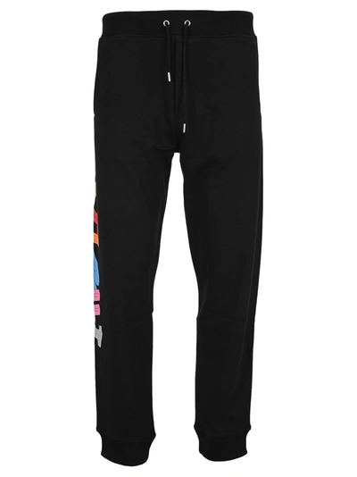 Helmut Lang 3d Logo Track Pants In Black