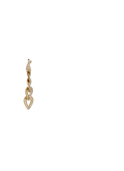 Maison Margiela Number Logo Drop Earrings In Giallo