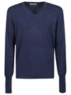 Ballantyne Mens Blue Cashmere Sweater In 13463