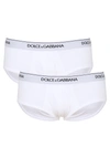 Dolce & Gabbana Bi-pack Brando Briefs In Bianco