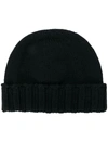 DRUMOHR BLACK CASHMERE BEANIE