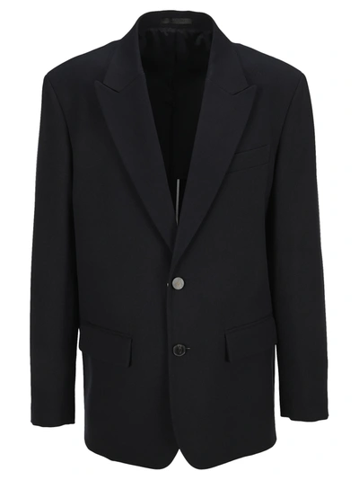 Valentino Single-breasted Blazer Jacket - Atterley In Navy/white