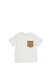 BURBERRY VINTAGE CHECK POCKET COTTON T-SHIRT